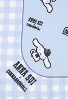 Anna Sui x Cinnamoroll / Polyester Scarf - Gingham - Pale Blue