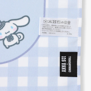 Anna Sui x Cinnamoroll / Polyester Scarf - Gingham - Pale Blue