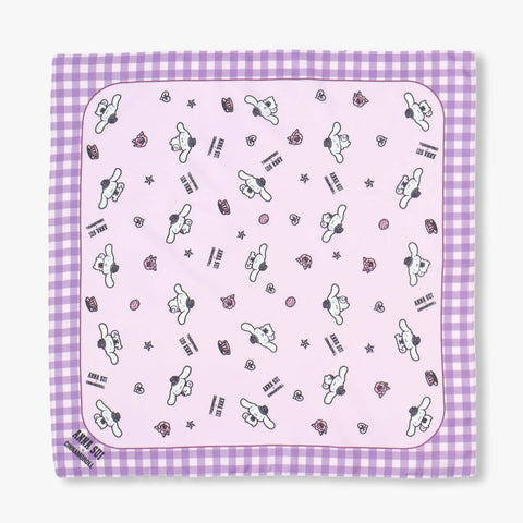 Anna Sui x Cinnamoroll / Polyester Scarf - Gingham - Pink