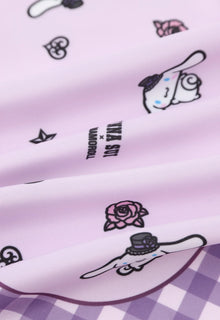 Anna Sui x Cinnamoroll / Polyester Scarf - Gingham - Pink