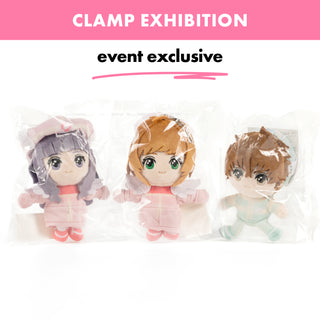 Cardcaptor Sakura / 3-Piece Plush Doll Set - Sakura & Tomoyo & Syaoran / Japan CLAMP Exhibition Exclusive