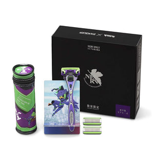 Evangelion �~ Schick / HYDRO5 Razor - Unit 01 Model with Stand & Pouch / Japan Limited Quantity  Contents