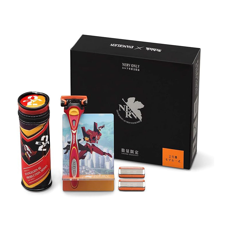 Evangelion x Schick / HYDRO5 Razor - Unit 02 Model with Stand & Pouch ...