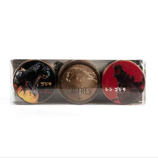 Godzilla x Kobe Fugetsudo / Can Container 3-Set