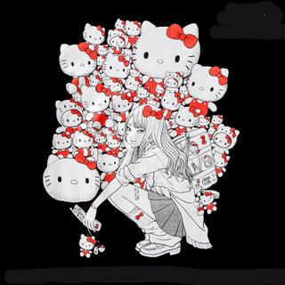 Japan_JunjiItoxSanrio-Characters-Long-Sleeve-T-Shirt-GalTomiexHelloKitty_05