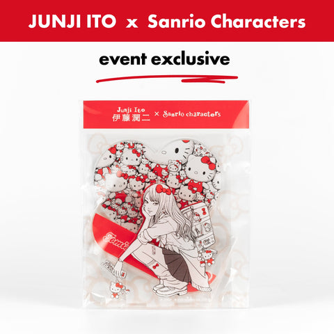 Junji Ito x Sanrio Collaboration / Acrylic Stand - Gal Tomie x Hello Kitty
