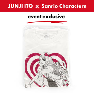 Junji Ito x Sanrio Collaboration / White T-shirt - Gal Tomie x Hello Kitty