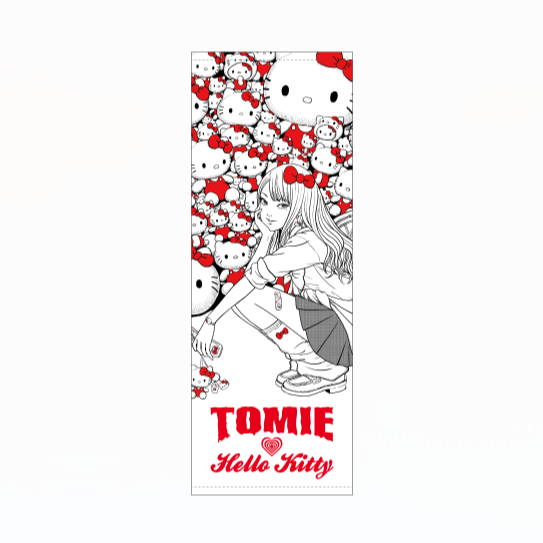 Junji Ito x Sanrio Collaboration / Gal Tomie x Hello Kitty / Large Towel