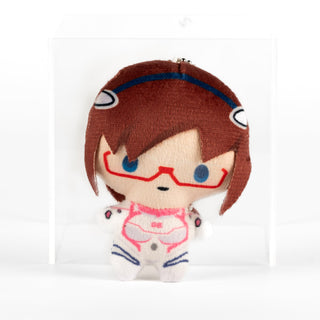 Japan Exclusive_vintage_Neon Genesis Evangelion x ROUND1 Japan / Mini Plush Keychain - Makinami Mari Illustrious