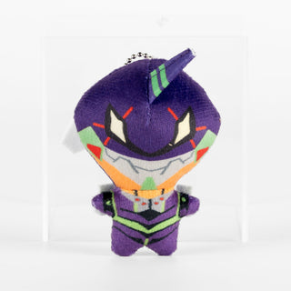 Japan Exclusive_vintage_Neon Genesis Evangelion x ROUND1 Japan / Mini Plush Keychain - Eva Unit-01