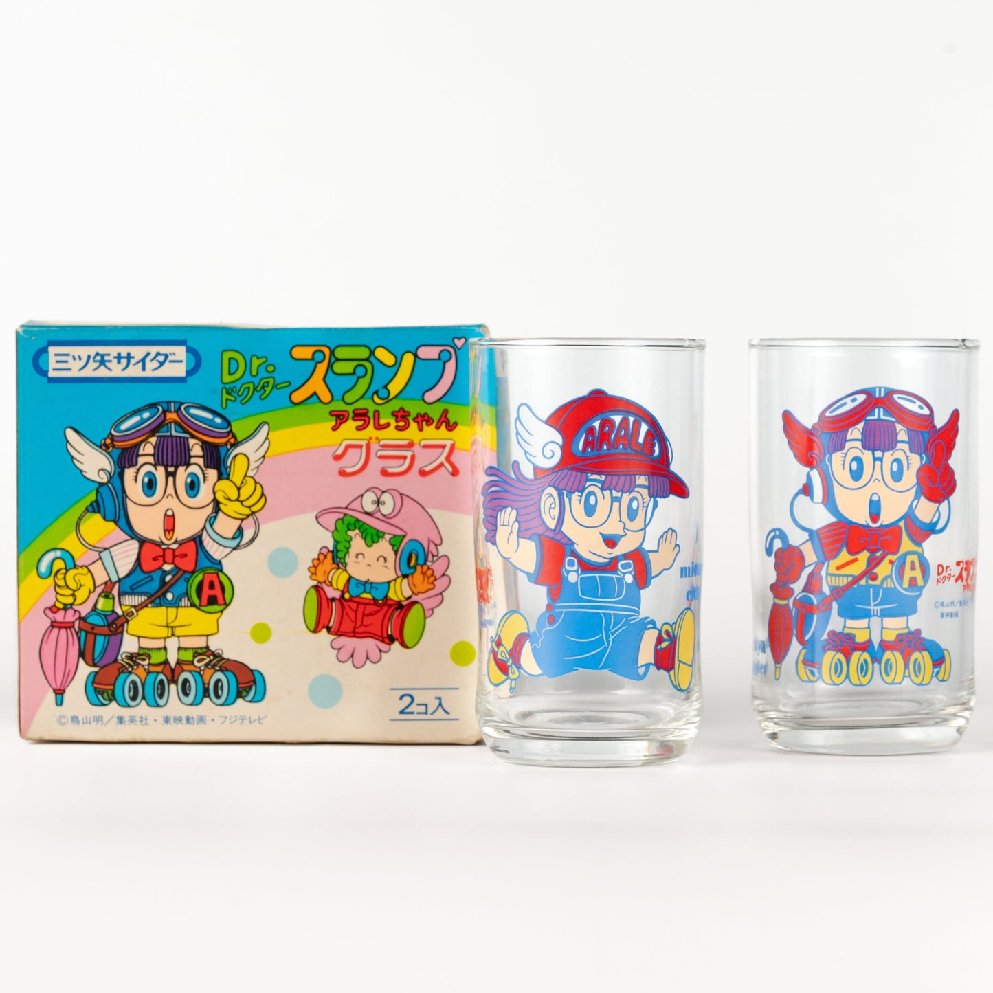 Dr. Slump / Arale-Chan 2-Piece Glass Set