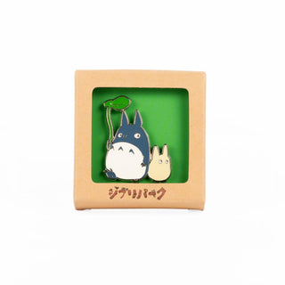 My Neighbor Totoro / Mid Totoro & Mini Totoro Pin Badge Front / Japan Ghibli Park Exclusive Merchandise