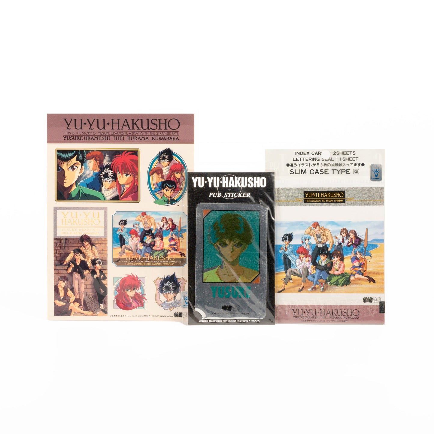 YuYu Hakusho / Stickers & Cassette Index Cards