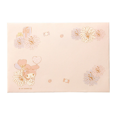 PAUL & JOE × My Melody / Message Card and Envelope Set - Pink