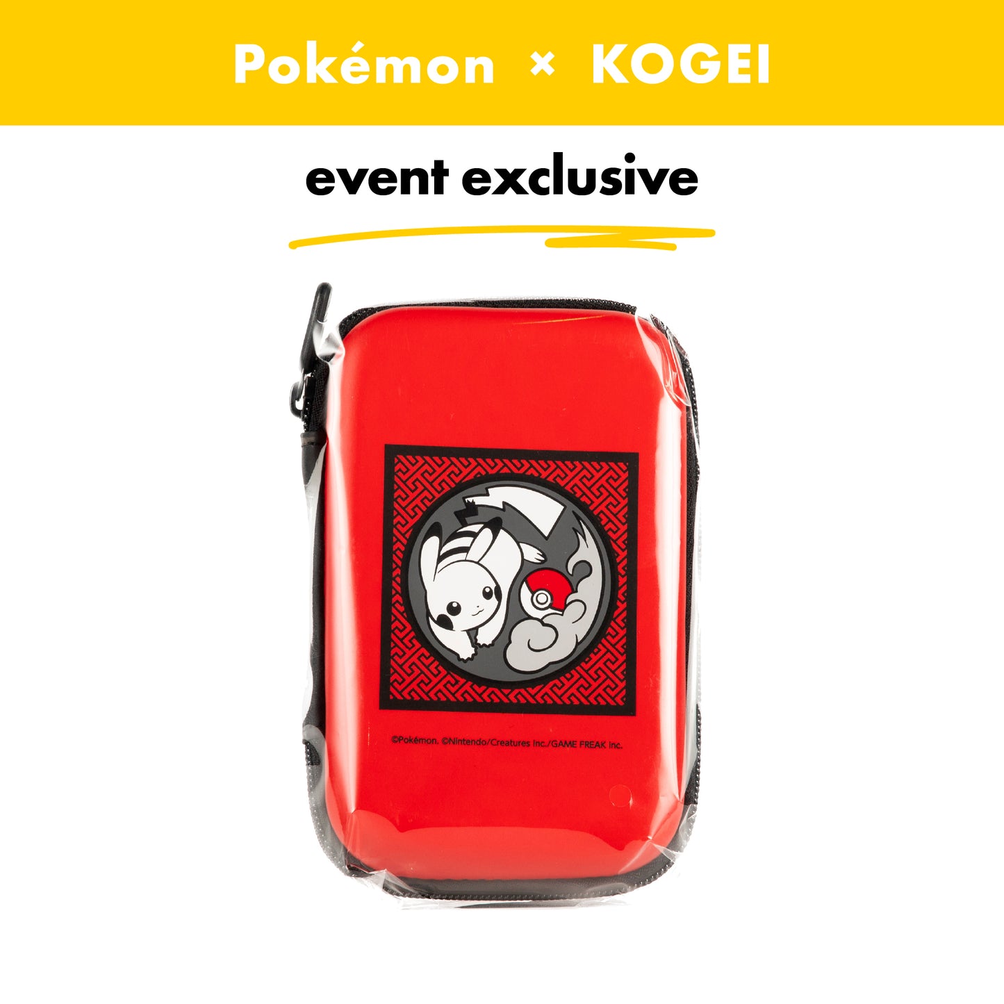 Pokémon × KOGEI / Pikachu Gadget Pouch - Symbol Mark Design