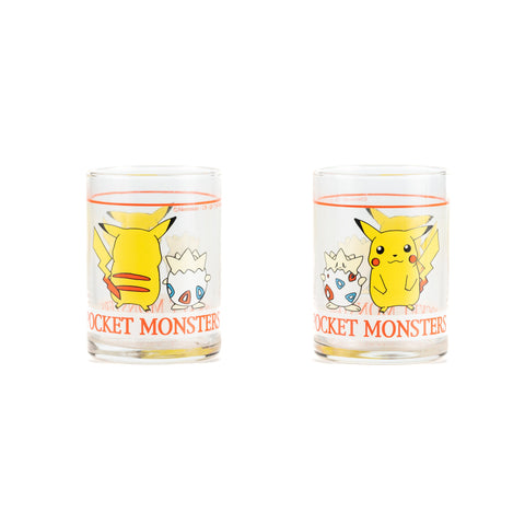 Pokémon / 1997 Vintage 2 Glasses - Pikachu & Togepi