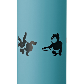 Zojirushi × Tsuchika Nishimura / Stainless Mug 0.48L - Aqua Green Bear