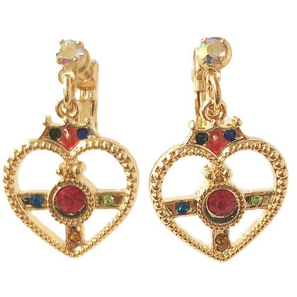 Japan Exclusive_Sailor Moon Store Original / Compact Earrings - Cosmic Heart Design