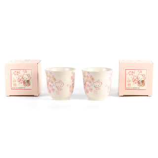 Hello Kitty / Mino Ware 2-Teacup Set