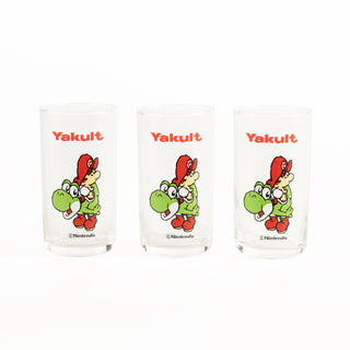Super Mario Bros / Vintage 3 Glasses - Yoshi's Island ver.