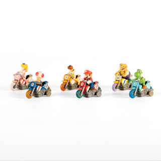 Japan Exclusive_Vintage_Mario Kart / Pull-Back Mini Figures - Mario, Peach, Yoshi, Toad, Daisy & Wario_01