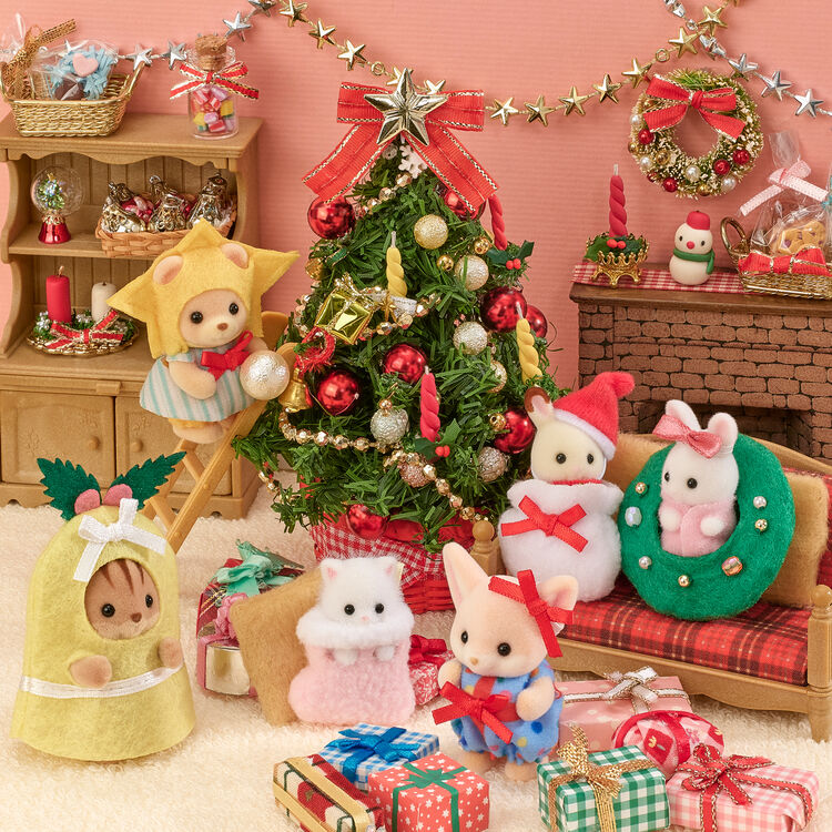 Sylvanian Families / Baby Happy Christmas Set - Japan Original