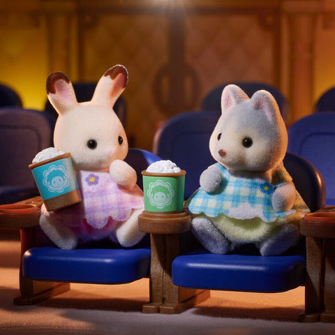 Sylvanian Families / Baby Theater Set - Chocolate Rabbit & Husky – Japan Original04