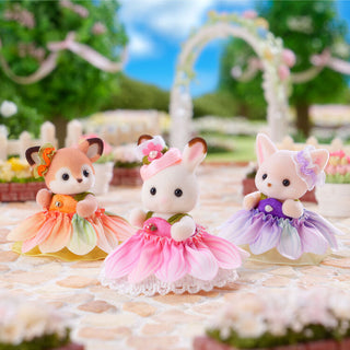 Sylvanian Families / Baby Trio - Flower Dress – Japan Original03