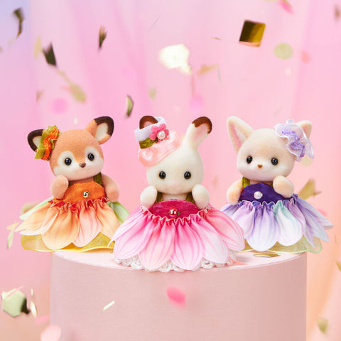 Sylvanian Families / Baby Trio - Flower Dress – Japan Original04