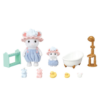 Japan Exclusive_Sylvanian Families / Bathtime Set - Marshmallow Mouse Boy & Baby_02