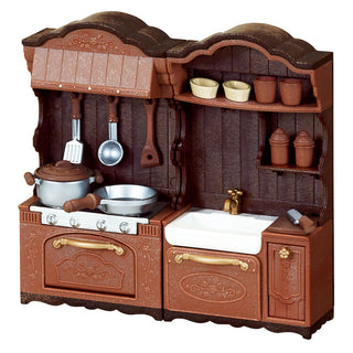 Sylvanian Families / Classic Brown Stove & Sink Set – Japan Original
