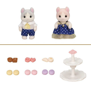 Sylvanian Families / Curly-Eared Cat Baby - Sweets Set – Japan Original02