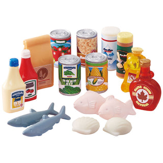 Sylvanian Families / Delicious food set - Seafood, Seasonings, Canned goods – Japan Original