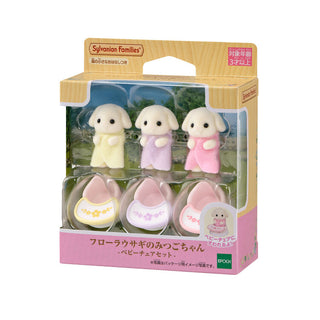 Sylvanian Families / Flora Rabbit Triplets - Baby Chair Set – Japan Original