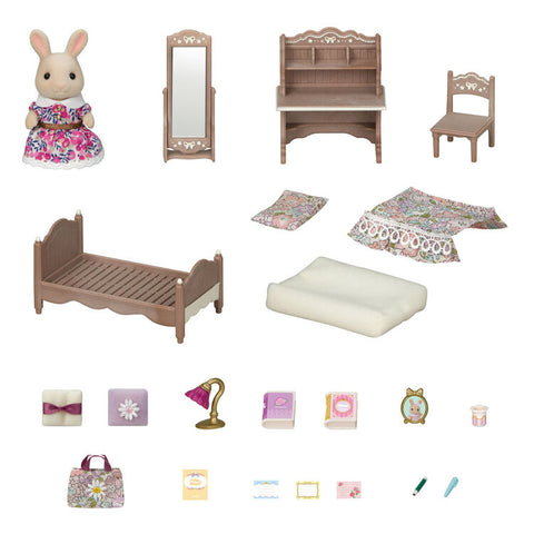 Sylvanian Families / Floral Children's Room - Liberty Print – Japan Original03