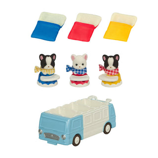 Sylvanian Families / French Bulldog Triplets - Exciting Outing Set – Japan Original02
