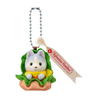 Japan Exclusive_Sylvanian Families / Husky Baby Keychain - Hamburger - Japan Original02