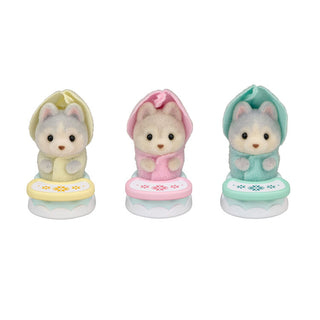 Sylvanian Families / Husky Triplets - Baby Chair Set – Japan Original02