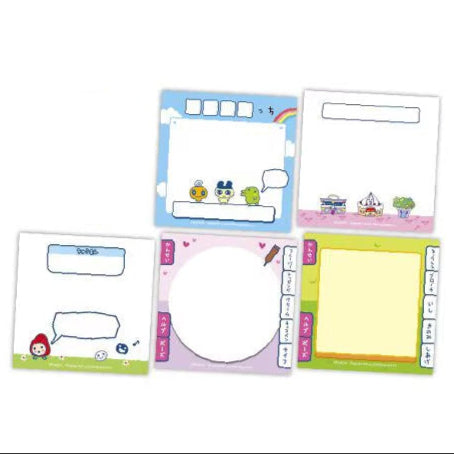 Tamagotchi Puchi Puchi Omisecchi / Assorted Memo + Magnet Set