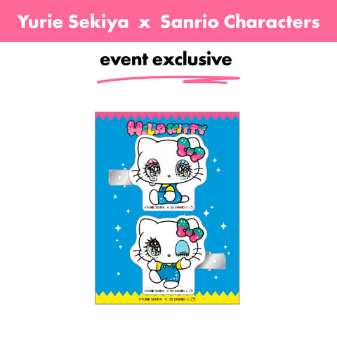 Japan event exclusive_ Yurie Sekiya × Sanrio Characters / Acrylic Clip-Hello-Kitty