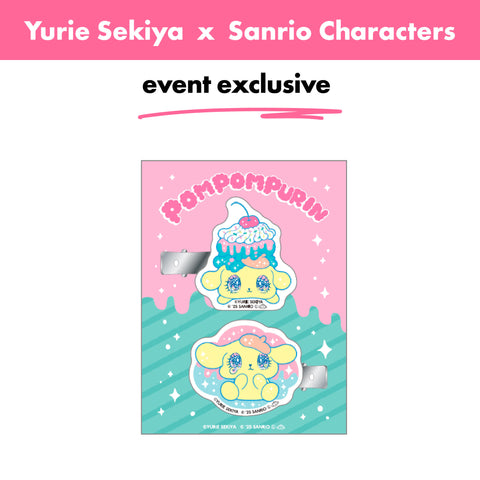 Japan_Yurie Sekiya × Sanrio Characters / Acrylic Clip – Pom Pom Purin