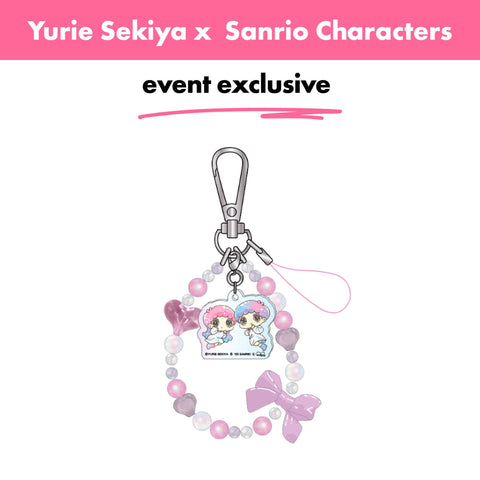 Japan_Yurie Sekiya × Sanrio Characters_Charm-Strap-Little-Twin-Stars