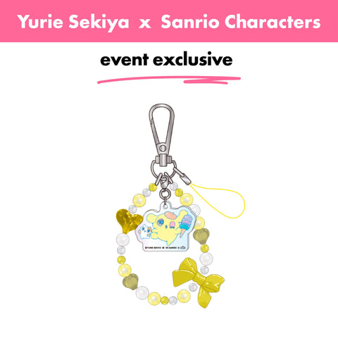 Japan_Yurie Sekiya × Sanrio Characters_Charm-Strap-Pom-Pom-Purin