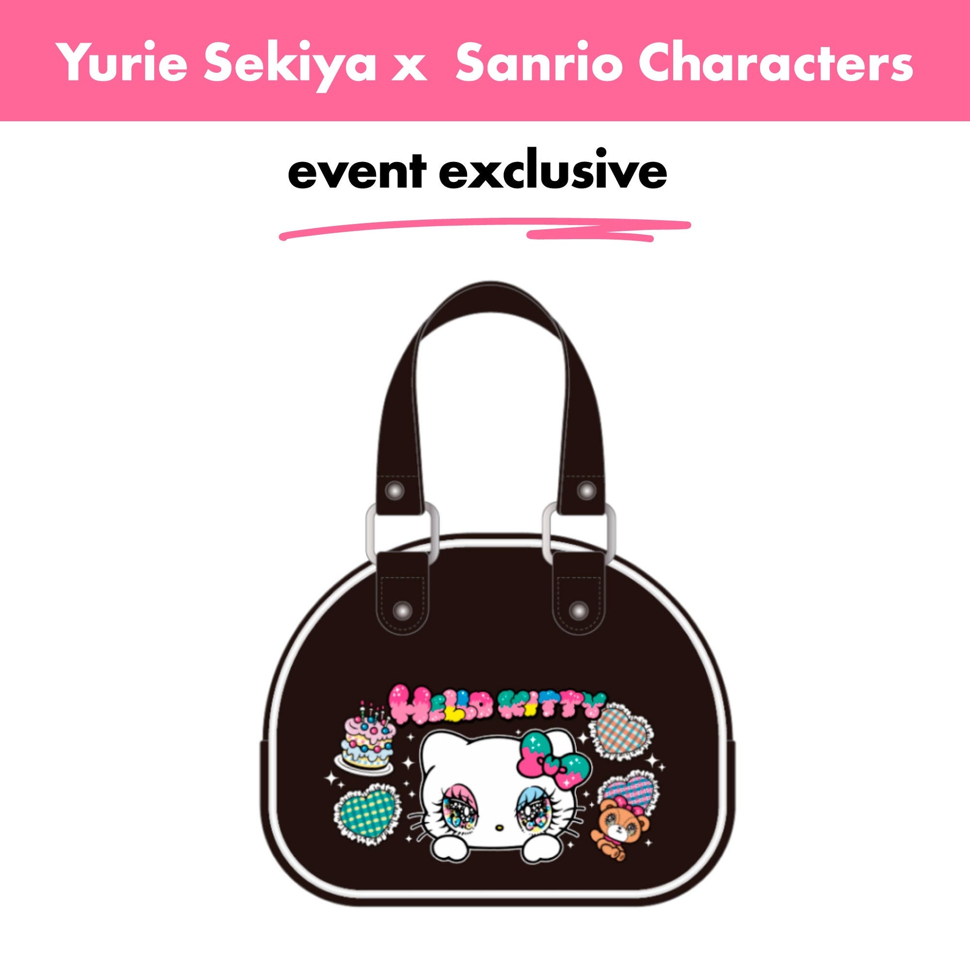 Japan event exclusive_Yurie Sekiya × Sanrio Characters / Enamel Bag – Hello Kitty