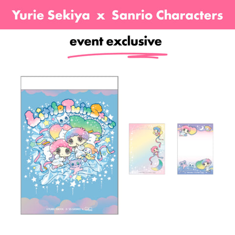 Japan event exclusive_Yurie Sekiya × Sanrio Characters / Memo Pad – Little Twin Stars