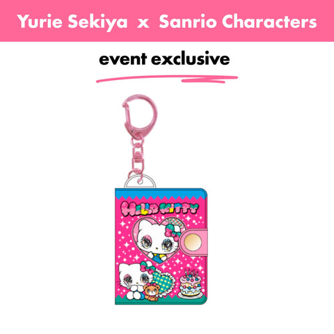 Japan_Yurie Sekiya × Sanrio Characters / Mini Photo Album Keychain – Hello Kitty
