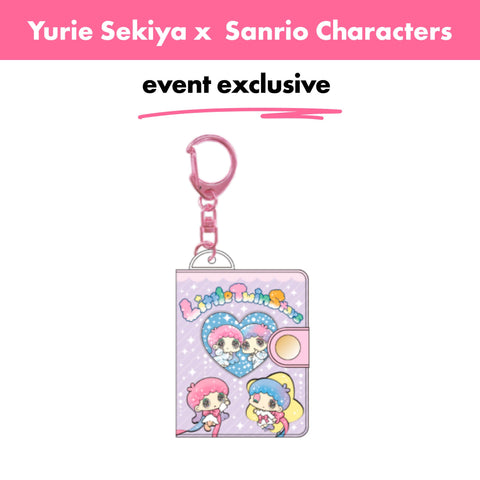Japan_Yurie Sekiya × Sanrio Characters / Mini Photo Album Keychain – Little Twin Stars