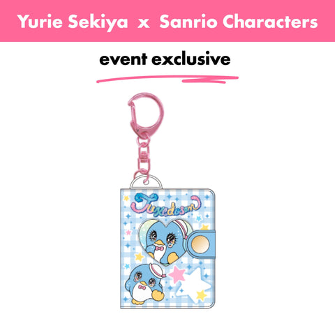 Japan_Yurie Sekiya × Sanrio Characters / Mini Photo Album Keychain – Tuxedo Sam