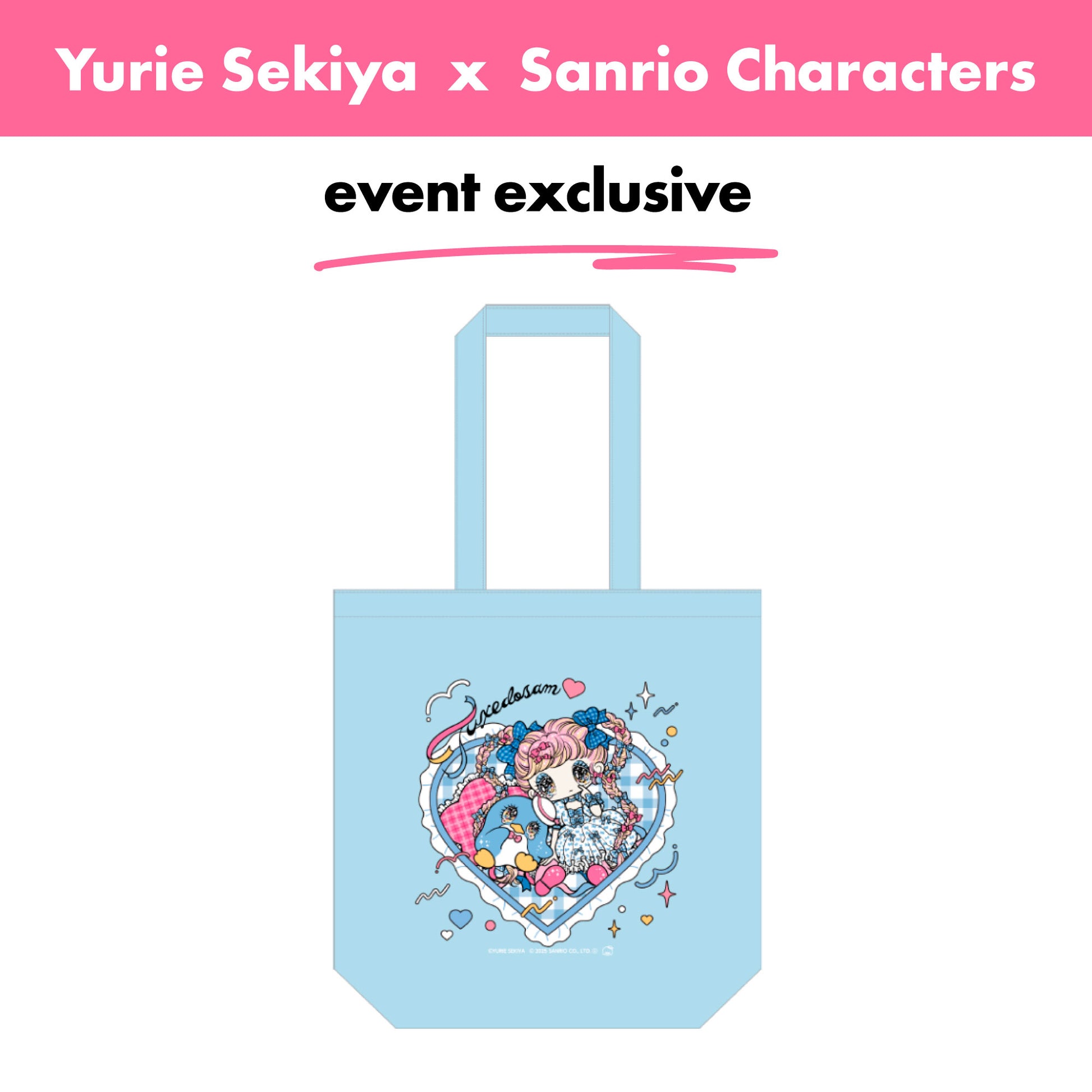 Japan event exclusive_Yurie Sekiya × Sanrio Characters / Tote Bag – Tuxedo-Sam