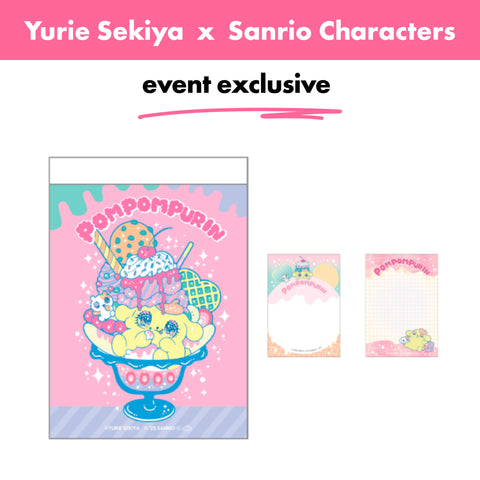 Japan event exclusive_Yurie Sekiya × Sanrio Characters / Memo Pad – pompompurin